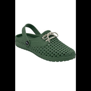 Barbara King Sole Steppers Slip On Gardening Shoe With Strap Sage -